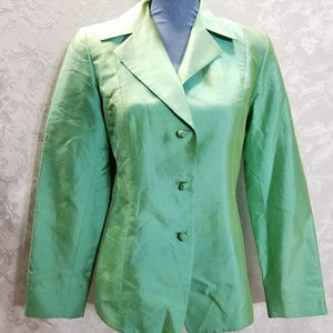 Dana Buchman Silk Shimmering Blazer Jacket